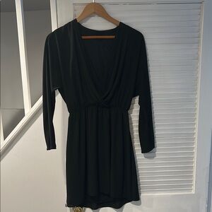 Elegant Black Wrap Dress